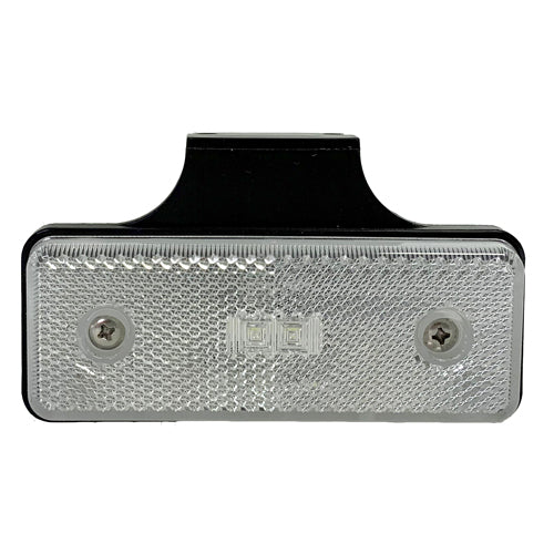 Maypole 12/24V LED Slimline Clear Front Marker Lamp E Approved with mounting bracket MP1686B