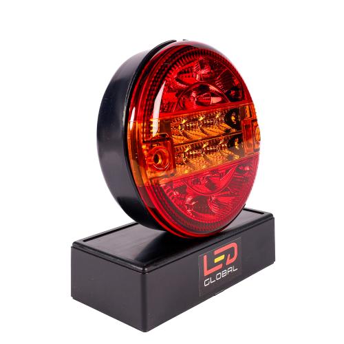 LED Burger Hamburger Combination Tail Light with Dynamic Indicator Stop, Tail, Fog, Reverse, Reflector  ECE and EMC Approved LED Global LG534