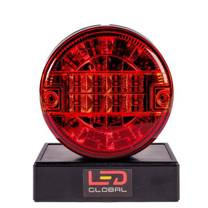 LED Burger Hamburger Combination Tail Light with Dynamic Indicator Stop, Tail, Fog, Reverse, Reflector  ECE and EMC Approved LED Global LG534