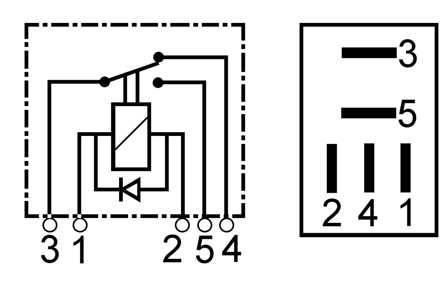 Bosch Micro Changeover Relay 12V 15/25A with diode