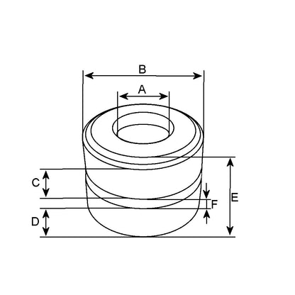 Alternator Slip Ring Marelli Lucas Ford Leyland A127 12V 24V Cargo 132642