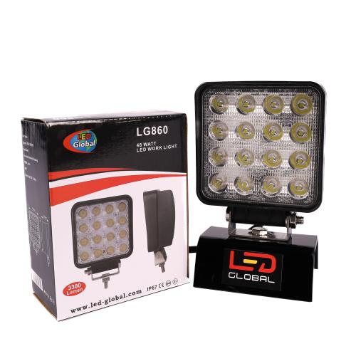 48 Watt Dual Voltage Square LED Work Light, 3300 Lumen LED GLOBAL LG860