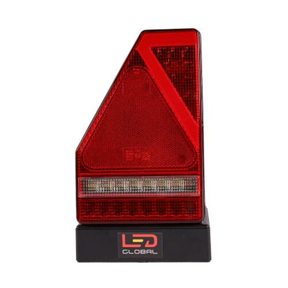 1 Pair Led Multi Function Trailer Caravan Rear Lamps Lights & Cables Plug & Play 9-33V LED Global LG576