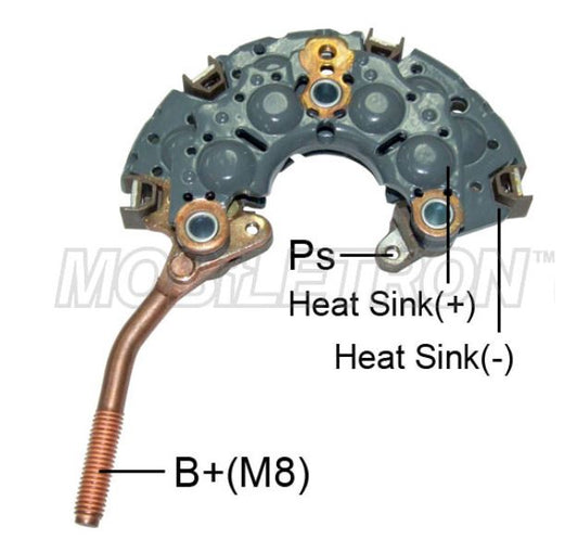 Alternator Rectifier Diode Plate Replaces Nippon Denso Mob Rn-49