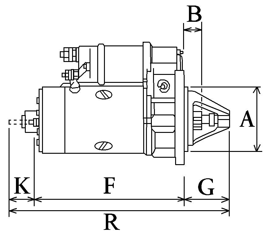 New 24v Starter Motor to fit Cummins Case 111760 - Mid-Ulster Rotating Electrics Ltd