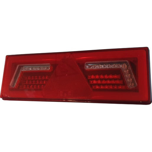 2 x 12v 24v LED REAR LAMPS RECTANGULAR WITH STOP TAIL INDICATOR FOG REVERSE LIGHTS LED GLOBAL LG522 & LG523