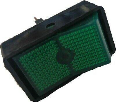 On Off Rocker Switch Rectangular 12V Green 180178 Robinson K473 - Mid-Ulster Rotating Electrics Ltd