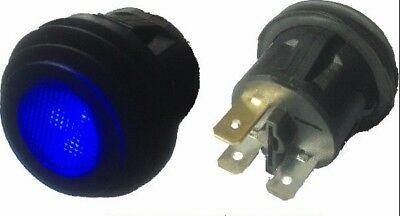 On Off Push Switch Latching 12V Blue Illuminated Splash Proof Seal Robinson K482 - Mid-Ulster Rotating Electrics Ltd