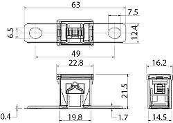 50 Amp Pal Japanese Fuse Slow Blow 295 Series Red 12V 24V 32V Cargo 191630 - Mid-Ulster Rotating Electrics Ltd