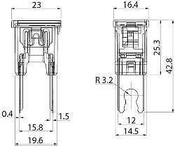 40 Amp Pal Japanese Fuse Slow Blow 294 Series Green 12V 24V 32V Cargo 191973 - Mid-Ulster Rotating Electrics Ltd