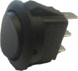 On Off On Rocker Switch Mini Minature Round 12V Car Dash Robinson K726 - Mid-Ulster Rotating Electrics Ltd