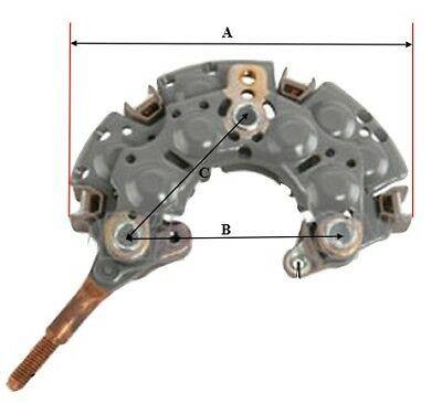 Rotating diodes clearance alternators