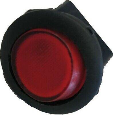 On Off Rocker Switch 12V Red Round Circular 180599 Robinson K724 - Mid-Ulster Rotating Electrics Ltd