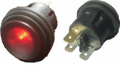 On Off Push Switch Latching Illuminated 12V Red Splash Proof Seal Robinson K484 - Mid-Ulster Rotating Electrics Ltd