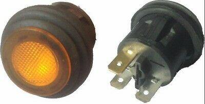 On Off Push Switch Amber Latching Illuminated 12V Splashproof Seal Robinson K481 - Mid-Ulster Rotating Electrics Ltd