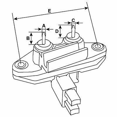 12V Alternator Voltage Regulator Brush Box Bosch Bmw Vauxhall Seat Mob Vr-B202 - Mid-Ulster Rotating Electrics Ltd