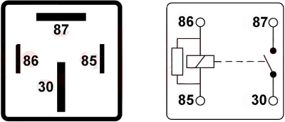 4 Pin On/Off Relay Switch Performance 12V 100A Wood Auto Rly1037 - Mid-Ulster Rotating Electrics Ltd