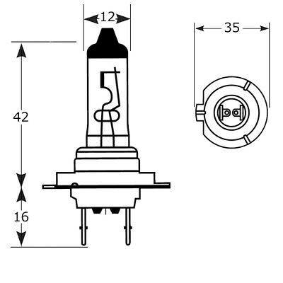 2X H7 Halogen Bulb 12V 55W Px22D For Car Fog And Headlights Carlex Blb477 - Mid-Ulster Rotating Electrics Ltd