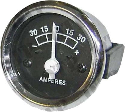 Metal Amp Meter Gauge 30-0-30 Battery Ammeter Vintage Massey Tractor 12V QTP36047