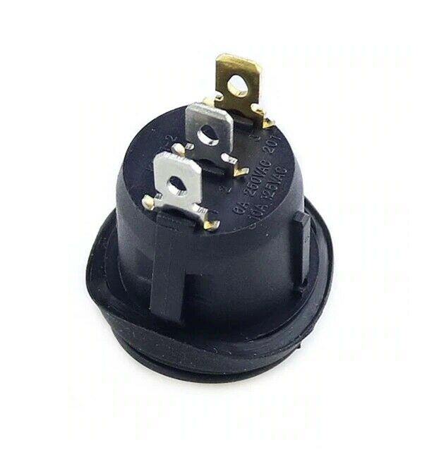 On Off Rocker Switch Green Round Waterproof 12V Mure Sw.Wtr.1Green - Mid-Ulster Rotating Electrics Ltd