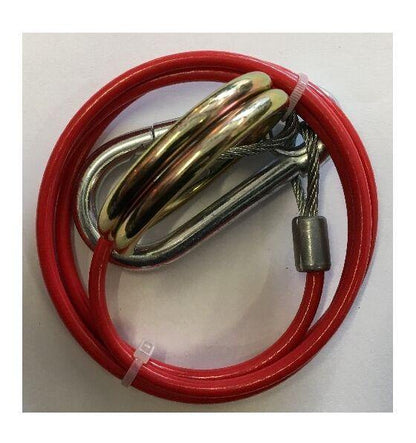 Trailer Breakaway Cable Pvc Red With Burst Ring For Caravan Maypole Mp501B - Mid-Ulster Rotating Electrics Ltd