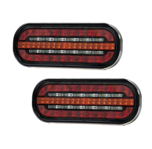 2 x 12v or 24v Led Rear Combination Light with Dynamic Indicator ECE Approved LED Global LG320