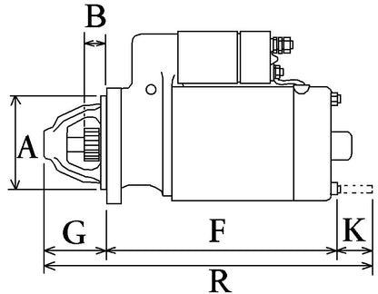 Starter motor for Peugeot, Citroen Toyota Fiat etc. 1.4HDI & 1.6HDI 113254 - Mid-Ulster Rotating Electrics Ltd