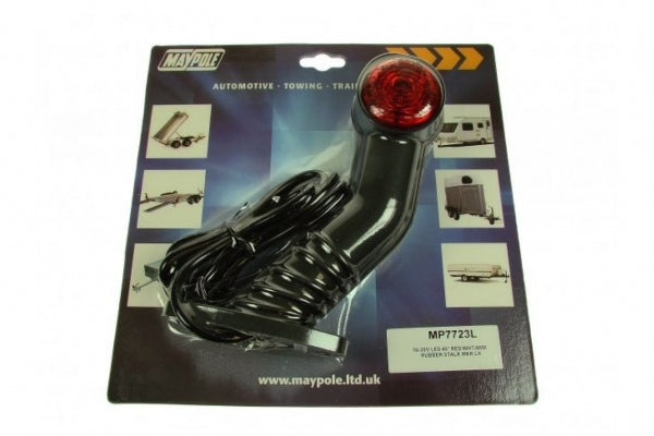 MAYPOLE 10-30V LEFT HAND LED 90° RED/WHITE/AMBER OUTLINE MARKER LAMP FOR USE ON TRAILER CARAVAN HORSEBOX ETC - MP7723BL - Mid-Ulster Rotating Electrics Ltd